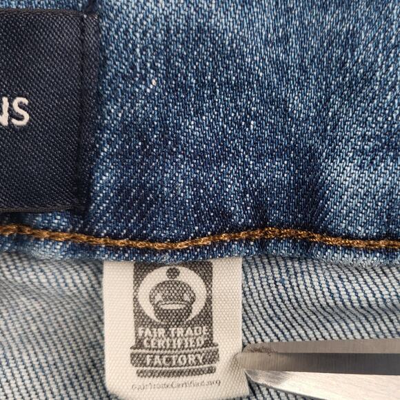 J. Crew 484 Slim Jeans Blue Med Wash Zipper Fly Distressed 5-Pockets Men's 31x30 - Picture 9 of 9